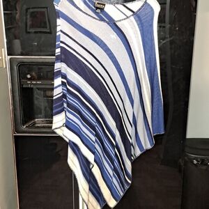 Chico's Blue and White Striped Tunic